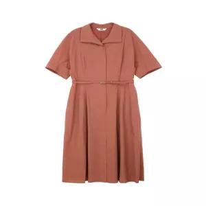 닥스 여성 26SS 다크코랄 벨티드 집업 오픈 원피스 DLDR6B406C3