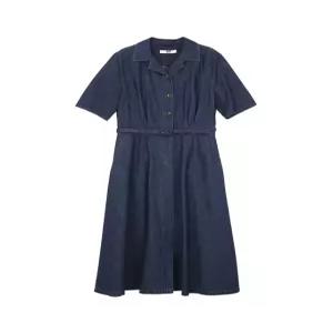 닥스 여성 26SS 블루 벨티드 데님 원피스 DLDR6B401B2