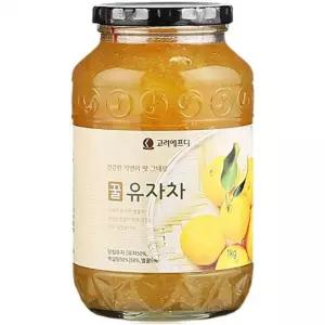 고려에프디 꿀 유자차 1KG 유자차 꿀유자차 유자청 티백 국산차