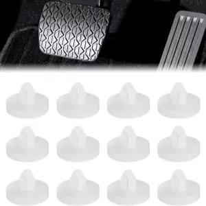 12피스 브레이크 스위치 스토퍼 자동차 트럭 자동 페달 패드 라이트 클러치 90541-06036 화이트