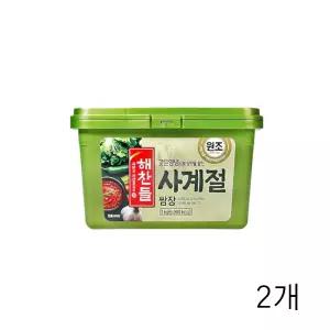 해찬들 사계절쌈장 3KG X 2개 고기소스 고깃집쌈장 삼겹살쌈장 고깃집 쌈밥쌈장