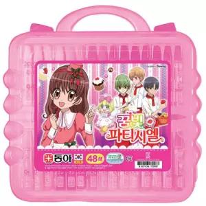 크레파스 48색 동아 핑크