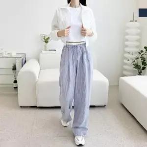 [옷은날개] ACC SS1018W 시어서커 코튼스트라이프 와이드밴딩바지