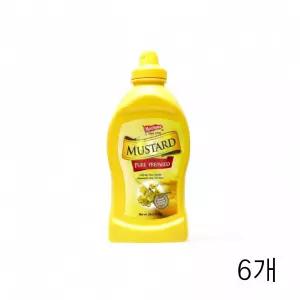 모아하우스 머스타드 538g X 6개 겨자소스 핫도그소스 핫도그머스타드 훈제소스