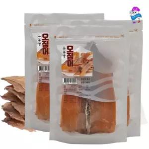 몸통짱 오징어 5마리x3봉 몸통오징어 안주 간식 대왕발 오징어다리