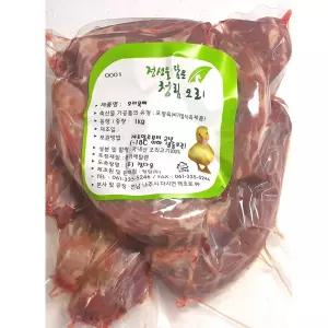 청림 오리 목뼈 1KG 오리고기 생오리 오리백숙 오리탕 오리롤