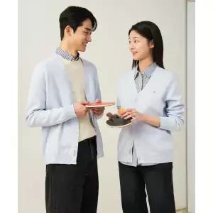 매장정품 빈폴 BEANPOLE MEN [Essential] 코튼 베럴비 카디건 - 라이트 그레이 (BC515AE102) BC515AE102 66