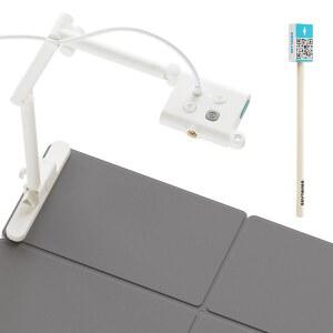 [미국배송] OKIOLABS OKIOCAM S 플러스 5MP 문서 카메라 및 웹캠 2-IN-1 교사용 크롬북 맥 윈도우 호환 교실 라이브 데모 웹 컨퍼런스용 1944P