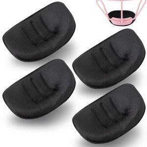 소프트볼 필더의 페이스 커버 턱컵 보호 포수 교체 디펜스 턱컵, 남자 여자 청소년을 위한 야구 투수 헬멧 패딩 4종