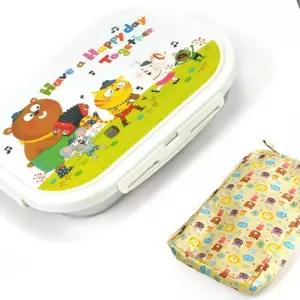 스텐 급식 식판 락 식판 뚜껑 주머니 배식판 급식판 예쁜 아이 주니어 이유식 키즈 아동