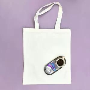 보조가방 무지 세로형 흰색 L