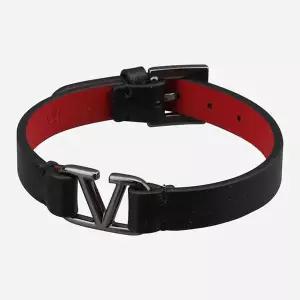 [발렌티노] V로고 시그니처 레더 스트랩 팔찌 154421694