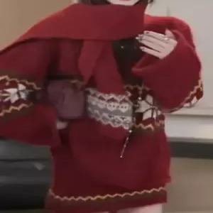 여성용 원피스 스커트 니트 가을 겨울세트 러블리 빨강 멋쟁이 다올4