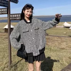 겨울 칼라 프렌치 트위드 여성패션 코트 DL4