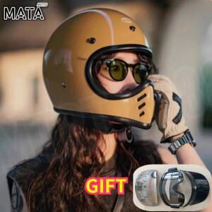 뾰족한 작은 헬멧 크롬 실버 남성과 유리 사계절 오토바이 섬유 레트로 위한