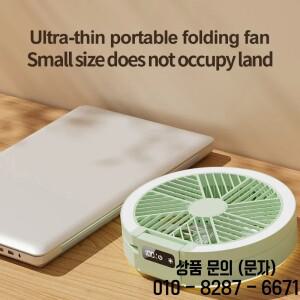 2025년형 다기능 LED 디스플레이 무선 휴대용 가정용 저소음 환풍 데스크탑 & 벽걸이형 냉풍기