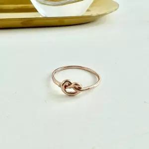 프레즐링 레이어드 반지 18k 화이트골드 22호