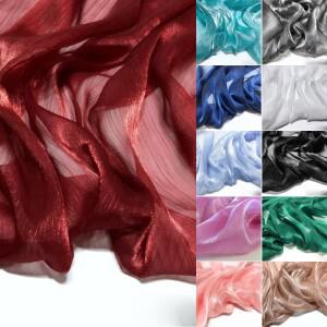 투명 광택 실크 오간자 원단 쉬머 쉬어 원단을 통해 볼 수  미터로 빛나는 크레이프