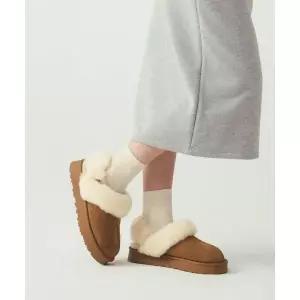 브랜드정품 솔트앤초콜릿 SALT AND CHOCOLATE SAC 플랫폼 투웨이 양털 슬리퍼 412343001 (4cm) 137638