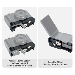 JJC 카메라 삼각대 브래킷 Arca 타입 퀵릴리즈 플레이트 핸드 그립 1/4 인치 나사 스위스 수직 비디오 소니