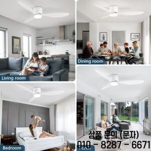 IRALAN 모던 LED 천장 선풍기 조명 리모컨 낮은 바닥 에너지 절약 침실에 포함 가정