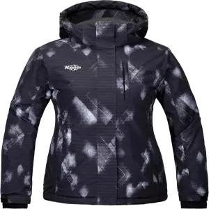 완도 여성용 방수 스키 재킷 컬러풀 프린트 테이핑 솔기 레인 코트 따뜻한 겨울 파카