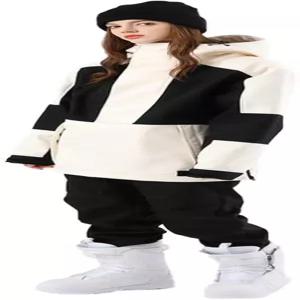 리위옐 여성 스키복 야외 스포츠 스노보드 재킷 및 바지 방수 단열 스노우 슈트