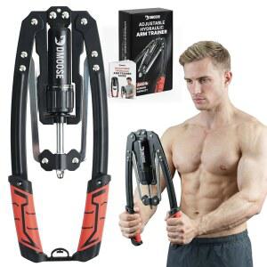 이두근과 삼두근을 위한 디무스 피트니스 팔 블래스터 - 헤비 듀티 알루미늄, 소프트 넥 패딩 및 조절 가능한 스트랩 격리 근력 운동을 이두근 컬 서포트 남성용 운동 기구