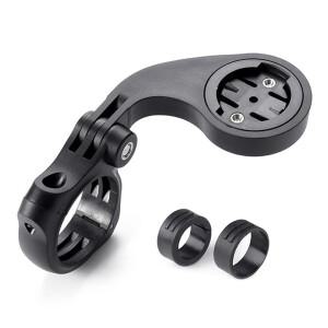 범용 자전거 컴퓨터 홀더 Garmin XOSS Magene IGPSPORT 용 조정 가능 각도 중심보기 확장 마운트