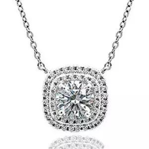 1캐럿 모이사나이트 다이아몬드 다이아 목걸이 프로포즈 헤라