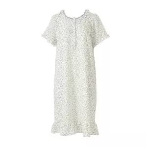 폴리주름지 잔꽃나염 여자 원피스 파자마(VGNS209)_CA