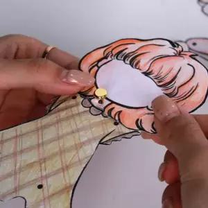 종이고정 인형관절 할핀 골드 100P