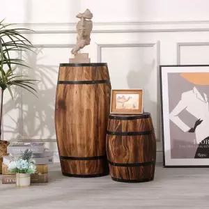 원목 오크통 카페 정원 베란다 맥주통 빈티지 가로통