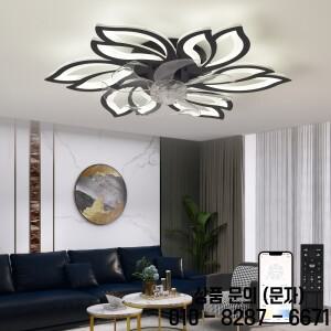 북유럽 천장 샹들리에 팬 램프 거실 식탁 룸 홈 매달려 조명기구에 대 한 원격