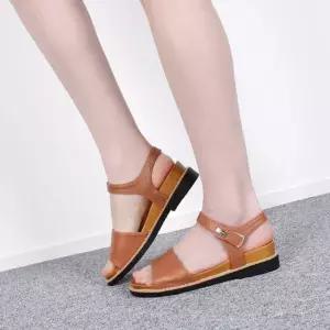 빅사이즈 국내제작 찍찍이 스트랩 여성 썸머 샌들Y NsB9+8CVW