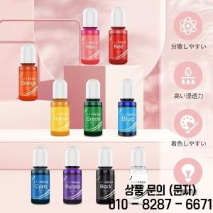 10ml 여섯 가지 색상 에폭시   모란디 컬러 시리즈 레진 착색제 세트 고농도 액체