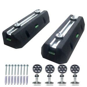 7000-75000BTU AC 마운팅 브래킷 베이스용 미니 스플릿 패드, 에어컨용 헤비 듀티 콘덴서 히트 펌프 시스템 방진 격리기 접지 스탠드 외부 장착(7000-36000BTU)