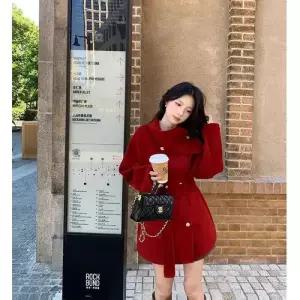 여사친 모직 가을 동계 블랙풍 케이프 코트 쇼트 러블리 도톰한 느낌의 트위드 다올4