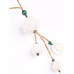 불교 룸미러걸이 연꽃 차량 악세사리 행운 걸이 염주 인테리어