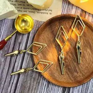 집게 메모 꽂이 다이아몬드 골드