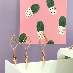 집게 메모 꽂이 다이아몬드 로즈골드