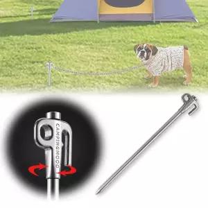 야외 강아지 목줄고정 회전팩 캠핑 반려견용 고정핀 wlc2+6RyL