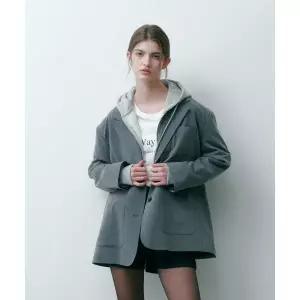 브랜드정품 솔트앤초콜릿 SALT AND CHOCOLATE 오버 숄더 블레이저 그레이 4W241D002 137699