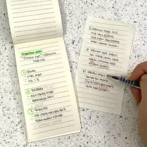 크라프트 메모장 수첩 유선 미니수첩