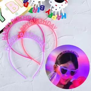 파티 이벤트 야광 머리띠 생일축하