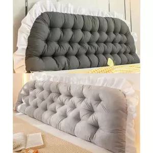침대 헤드 등받이 쿠션 푹신한 허리 보호대 50x150cm 침대헤드 베개 롱베개 침대헤드쿠션