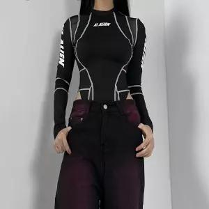 무대의상 오버로크 바이크 긴팔 바디수트 댄스부 공연 공연의상 댄스공연 댄스복 무대복