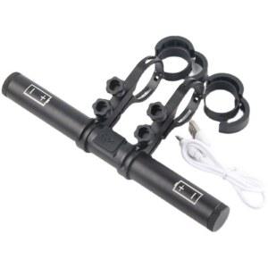 자전거핸들연장봉 연장바 알루미늄 합금 홀더 블랙20cm알루미늄파이프 usb 램프