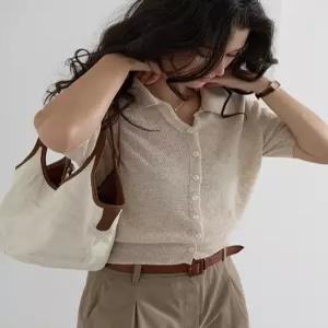 [제작] 드헤리 카라 니트 가디건 87241 빅사이즈 여성의류