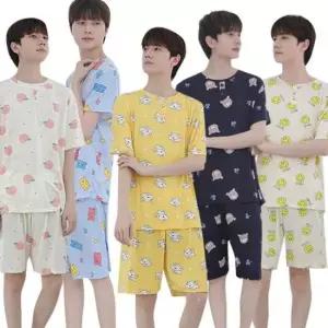 긴팔세트 남성 쿨 아이스 파자마 잠옷 반팔 냉감 여름 세트
